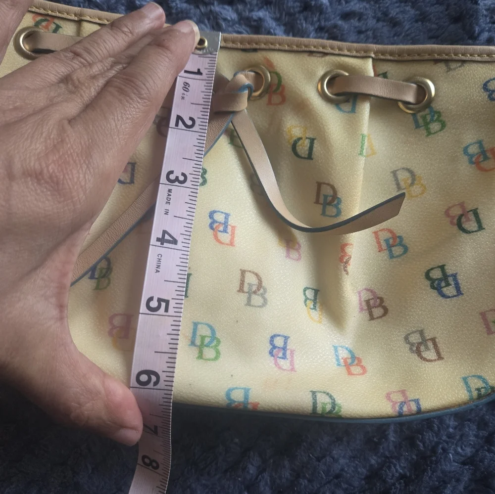 Dooney & Bourke Vintage Multicolor Logo Shoulder Bag